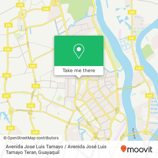 Avenida Jose Luis Tamayo / Avenida José Luis Tamayo Teran map
