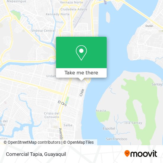 Mapa de Comercial Tapia