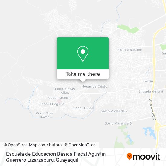 Escuela de Educacion Basica Fiscal Agustin Guerrero Lizarzaburu map