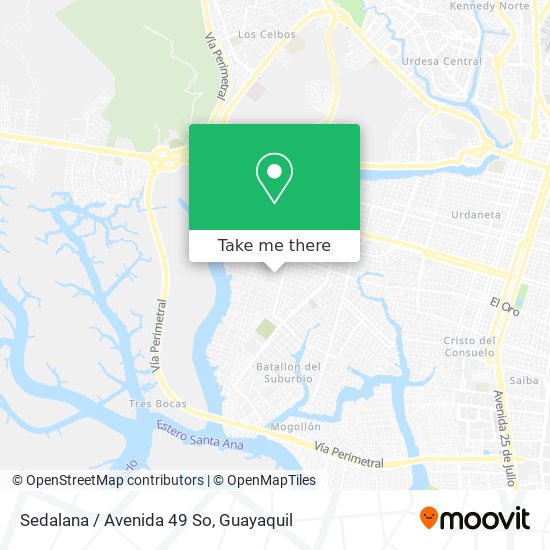 Mapa de Sedalana / Avenida 49 So