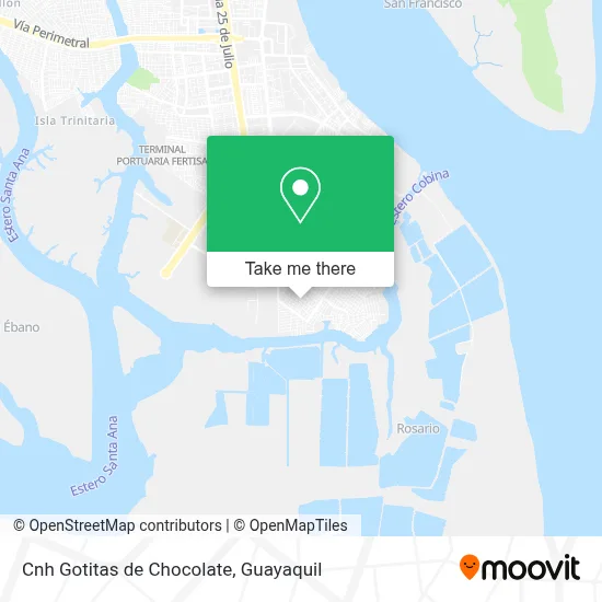Cnh Gotitas de Chocolate map