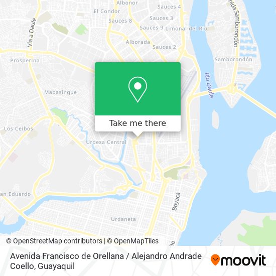 Avenida Francisco de Orellana / Alejandro Andrade Coello map