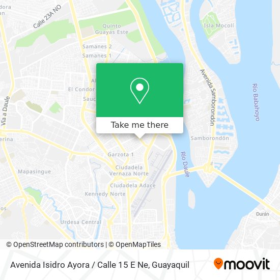 Mapa de Avenida Isidro Ayora / Calle 15 E Ne