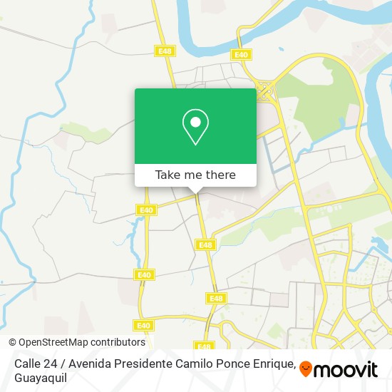 Mapa de Calle 24 / Avenida Presidente Camilo Ponce Enrique
