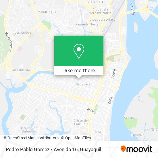 Mapa de Pedro Pablo Gomez / Avenida 16
