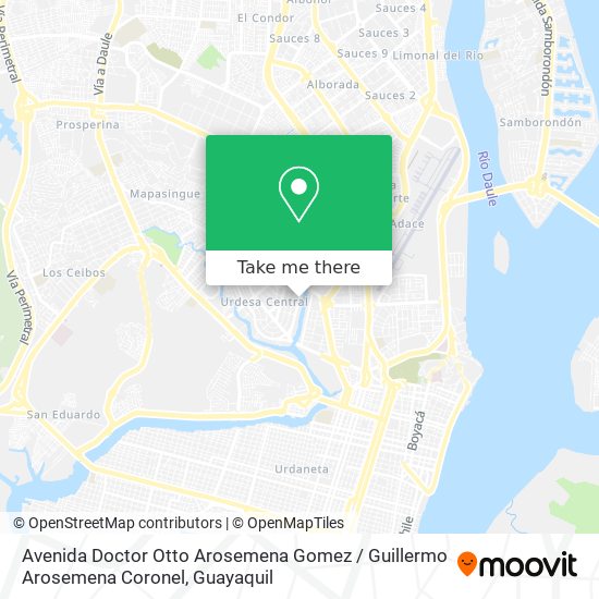 Avenida Doctor Otto Arosemena Gomez / Guillermo Arosemena Coronel map