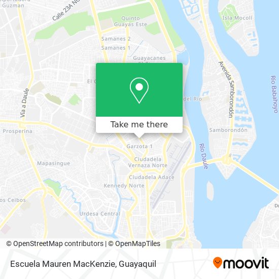 Mapa de Escuela Mauren MacKenzie
