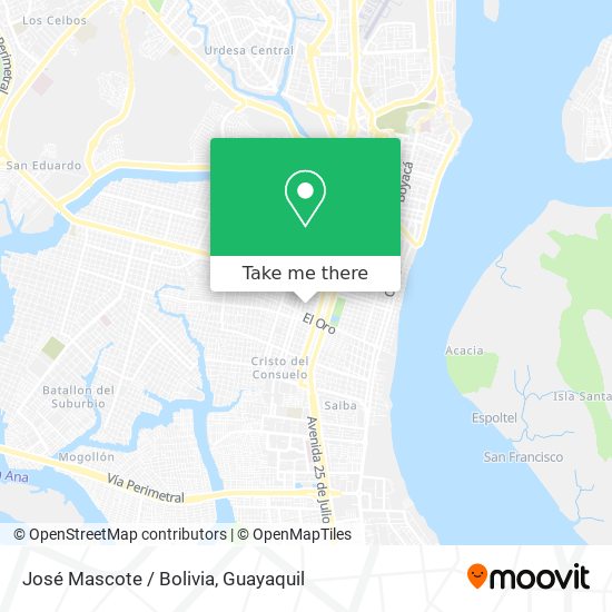 José Mascote / Bolivia map