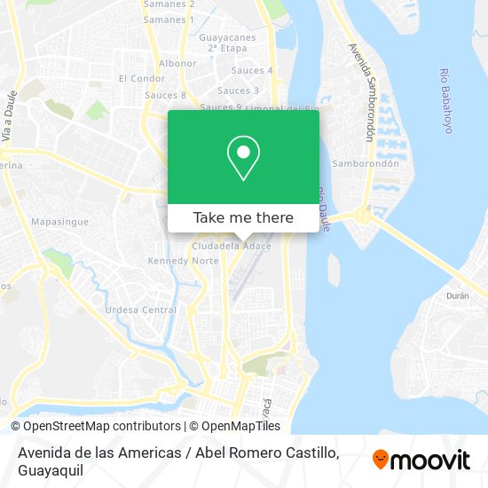 Avenida de las Americas / Abel Romero Castillo map