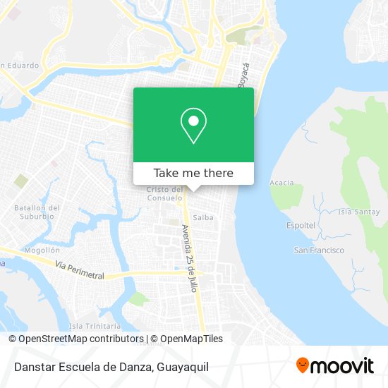 Danstar Escuela de Danza map