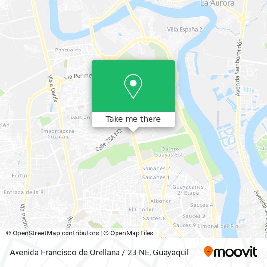 Mapa de Avenida Francisco de Orellana / 23 NE