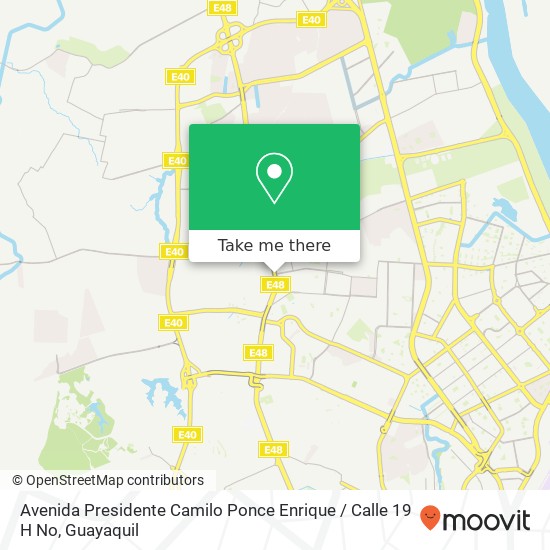 Mapa de Avenida Presidente Camilo Ponce Enrique / Calle 19 H No