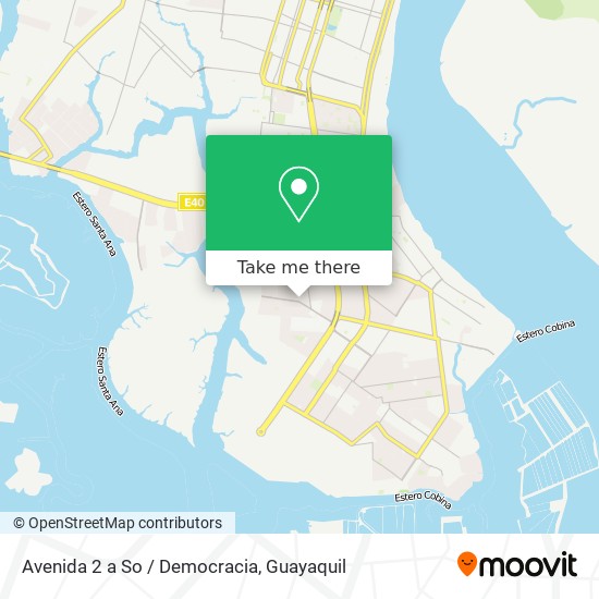 Avenida 2 a So / Democracia map