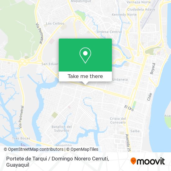 Mapa de Portete de Tarqui / Domingo Norero Cerruti