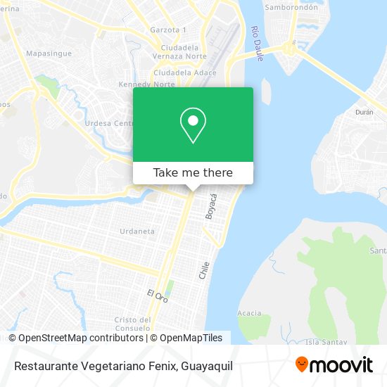 Mapa de Restaurante Vegetariano Fenix