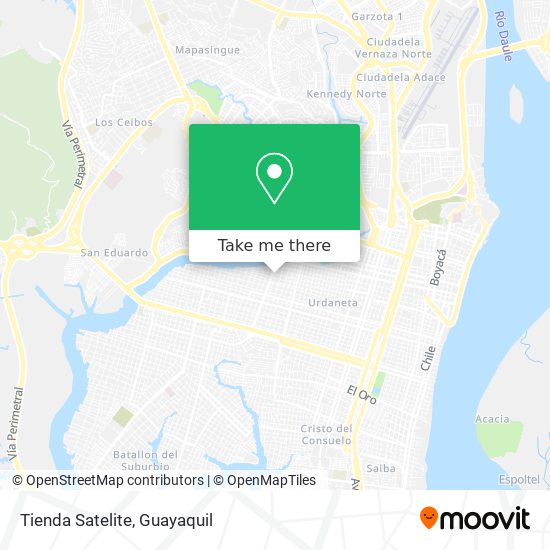 Mapa de Tienda Satelite