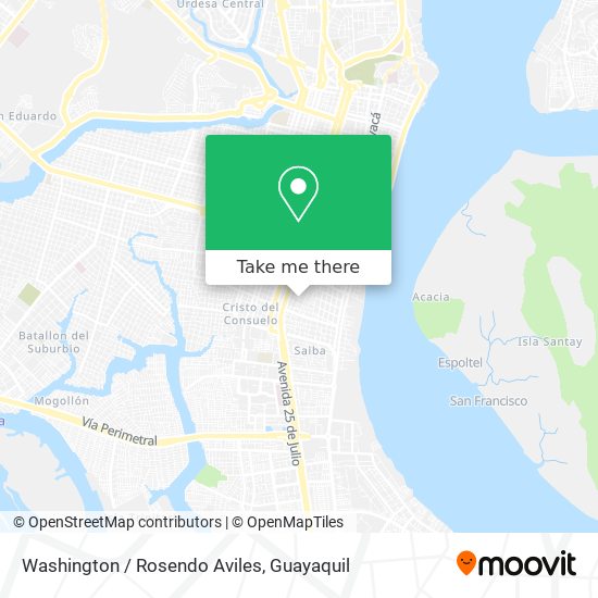 Washington / Rosendo Aviles map