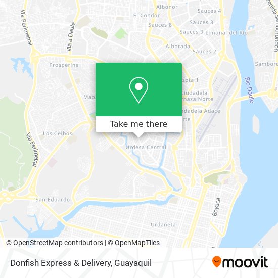 Donfish Express & Delivery map