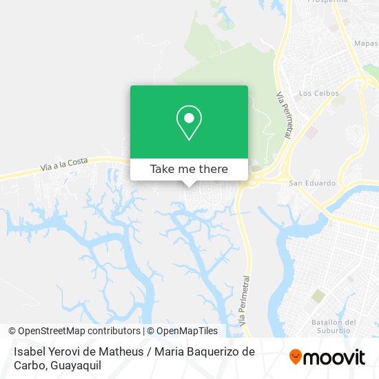 Isabel Yerovi de Matheus / Maria Baquerizo de Carbo map