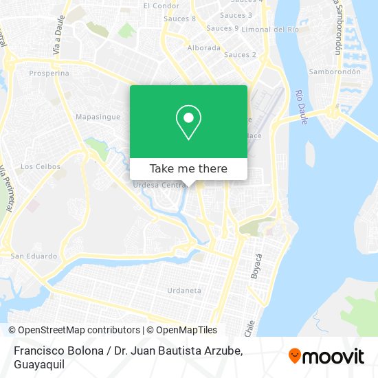 Francisco Bolona / Dr. Juan Bautista Arzube map