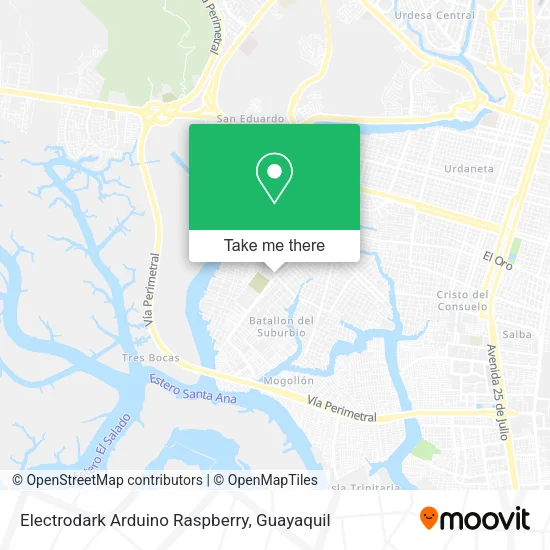 Mapa de Electrodark Arduino Raspberry