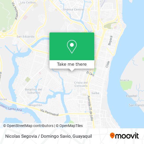 Nicolas Segovia / Domingo Savio map