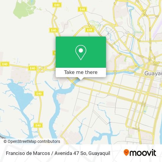 Mapa de Franciso de Marcos / Avenida 47 So