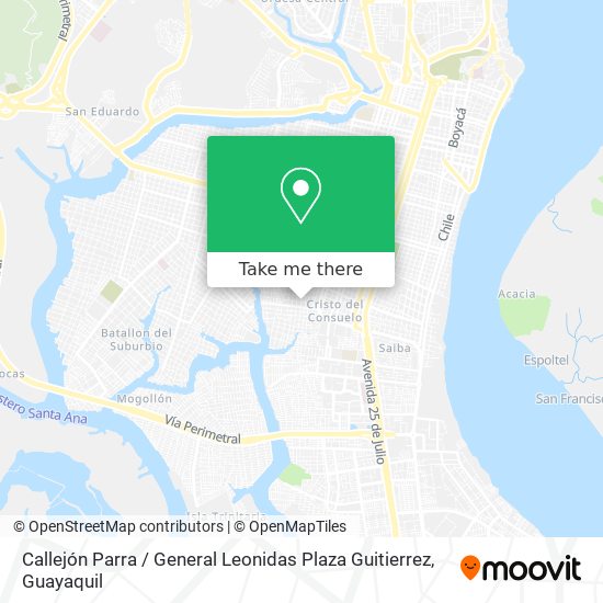 Callejón Parra / General Leonidas Plaza Guitierrez map