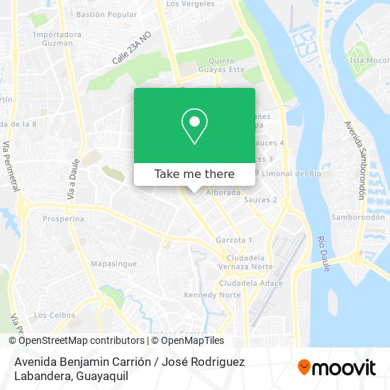 Avenida Benjamin Carrión / José Rodriguez Labandera map