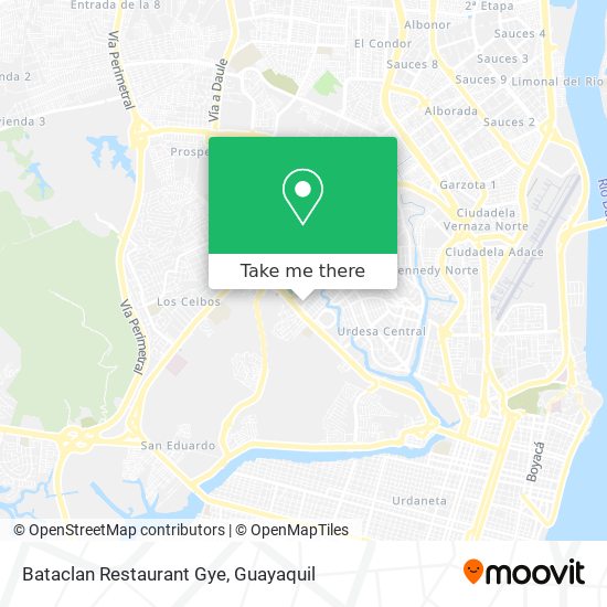 Mapa de Bataclan Restaurant Gye