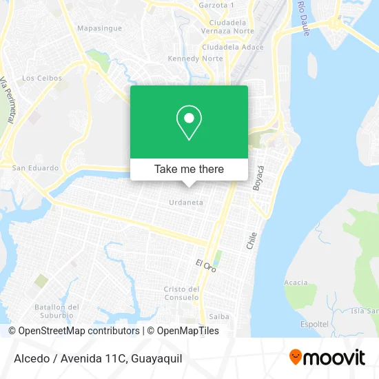 Alcedo / Avenida 11C map