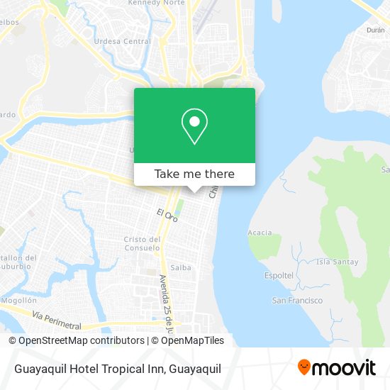 Guayaquil Hotel Tropical Inn map