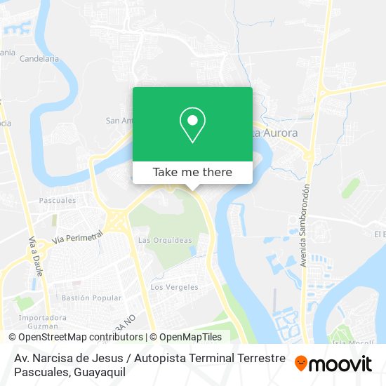 Mapa de Av. Narcisa de Jesus / Autopista Terminal Terrestre Pascuales