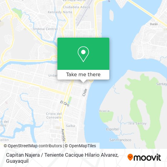 Capitan Najera / Teniente Cacique Hilario Alvarez map