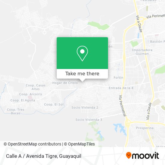 Calle A / Avenida Tigre map
