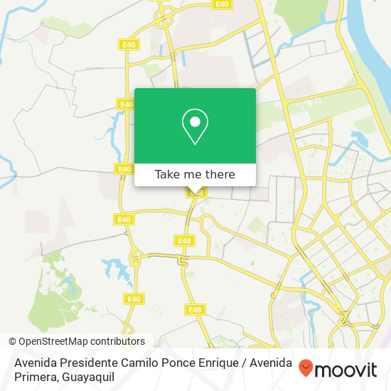 Avenida Presidente Camilo Ponce Enrique / Avenida Primera map