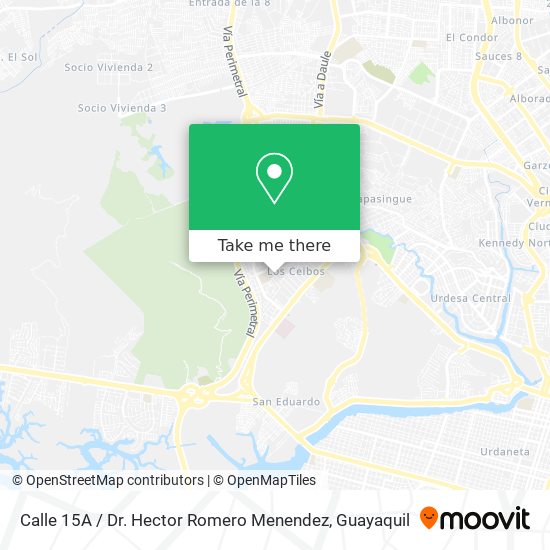 Mapa de Calle 15A / Dr. Hector Romero Menendez