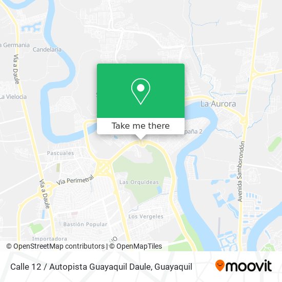 Calle 12 / Autopista Guayaquil Daule map