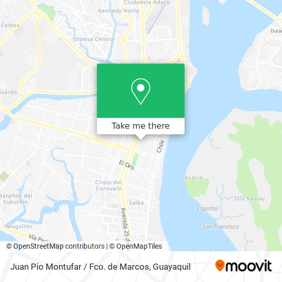 Juan Pio Montufar / Fco. de Marcos map