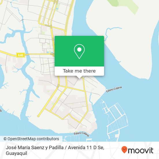 José María Saenz y Padilla / Avenida 11 D Se map