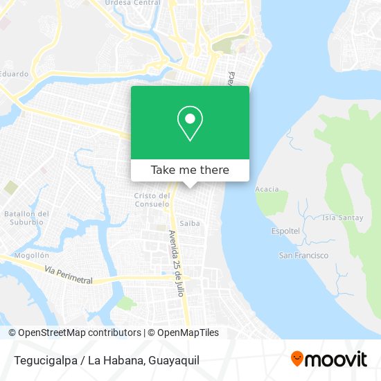 Mapa de Tegucigalpa / La Habana
