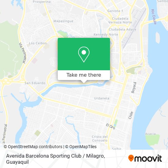 Mapa de Avenida Barcelona Sporting Club / Milagro