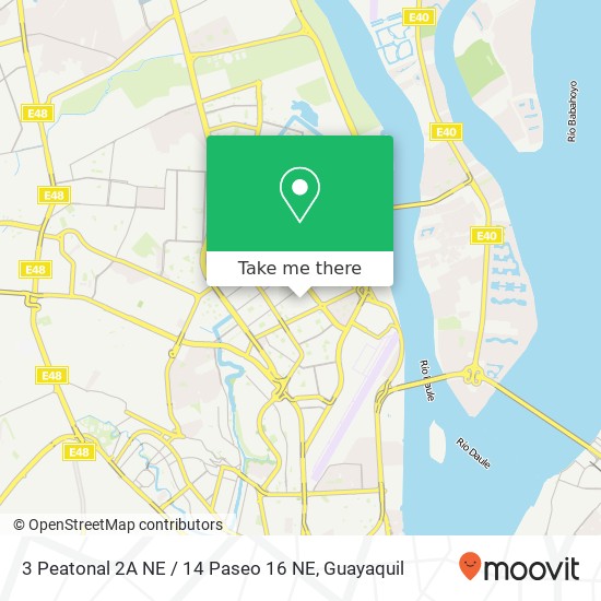 Mapa de 3 Peatonal 2A NE / 14 Paseo 16 NE
