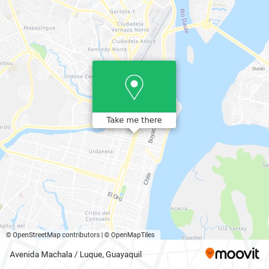 Avenida Machala / Luque map