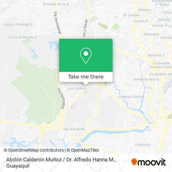 Abdón Calderón Muñoz / Dr. Alfredo Hanna M. map