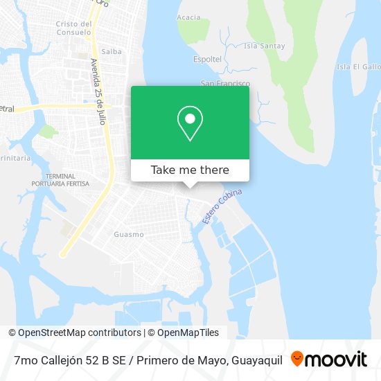 Mapa de 7mo Callejón 52 B SE / Primero de Mayo