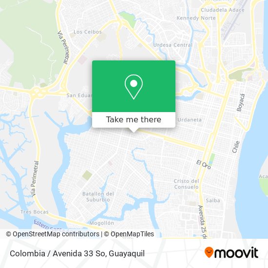 Colombia / Avenida 33 So map