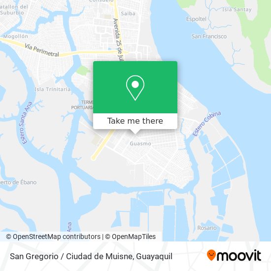 San Gregorio / Ciudad de Muisne map