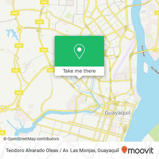 Teodoro Alvarado Oleas / Av. Las Monjas map