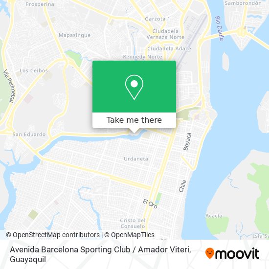 Mapa de Avenida Barcelona Sporting Club / Amador Viteri